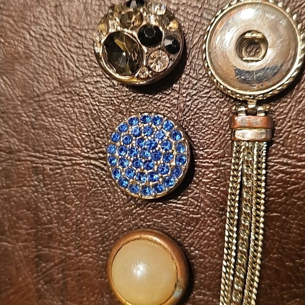 Ginger Snaps Silver Bracelet Interchangeable Snap… - image 4